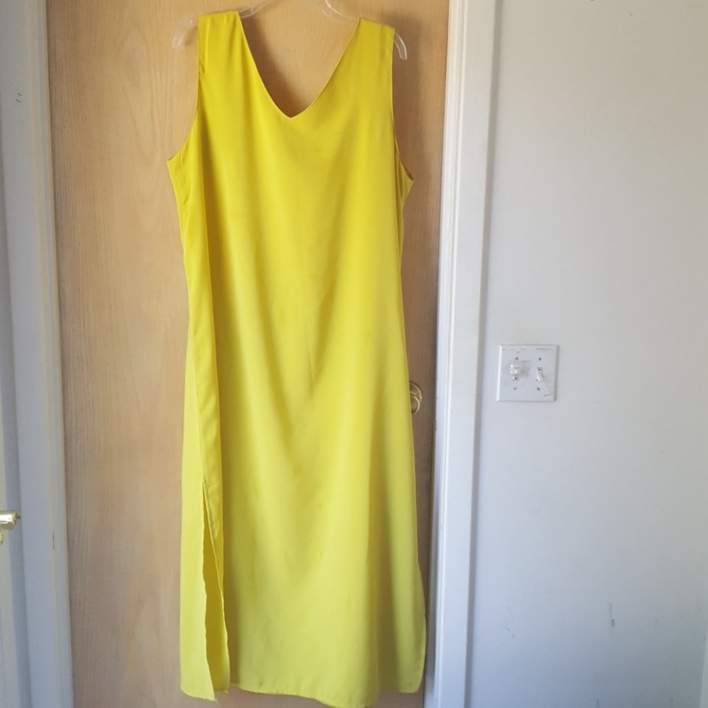 EUC A WILD THYME Sheath Dress yellow Sz 20